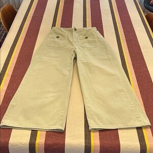 Zara cropped wide leg pants.  Size 26